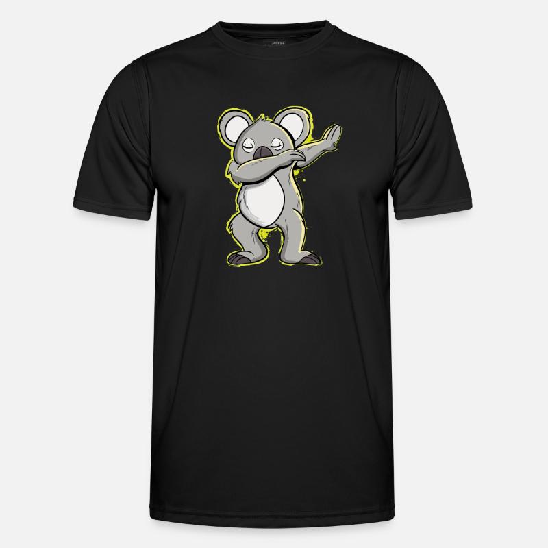Dancing Koala Bear - Men's Functional T-Shirt - black