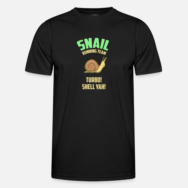 Snail Running Team - Snail - Gift - Men's Functional T-Shirt - black