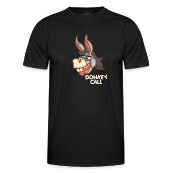 Donkey Call - Lunettes de soleil - Techno Donkey - T-shirt sport Homme - noir - Devant - AI Model Male 178 dark (178cm)