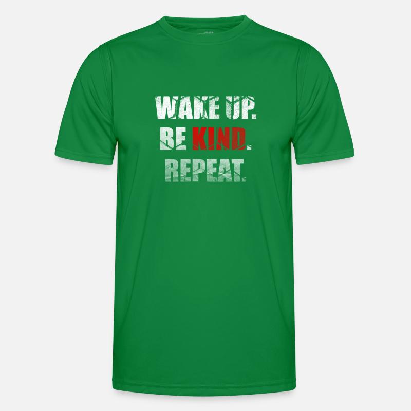 Wake Up Be Kind Repeat Spread Kindness Stop Bully T-shirt sport Homme