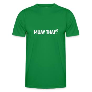 Muay Thai - Men's Functional T-Shirt - kelly green - Front - AI Model Male 178 dark (178cm)