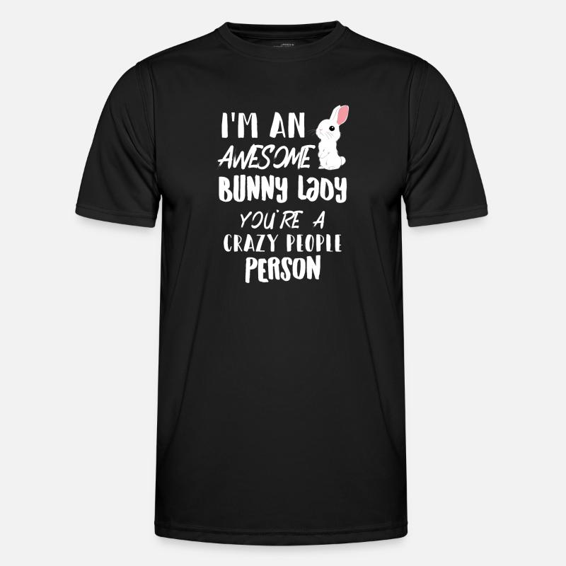 Rabbit - Rabbit - Bunny owner - Funny - Gift - Men's Functional T-Shirt - black