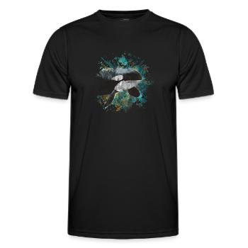 killer whale - Men's Functional T-Shirt - black - Front - AI Model Male 178 dark (178cm)