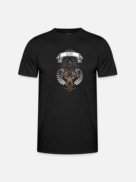 Eat, Sleep, Hunt! - Men's Functional T-Shirt - black