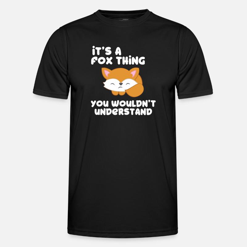 Fox - vixen - Fox lovers - gift - Men's Functional T-Shirt - black