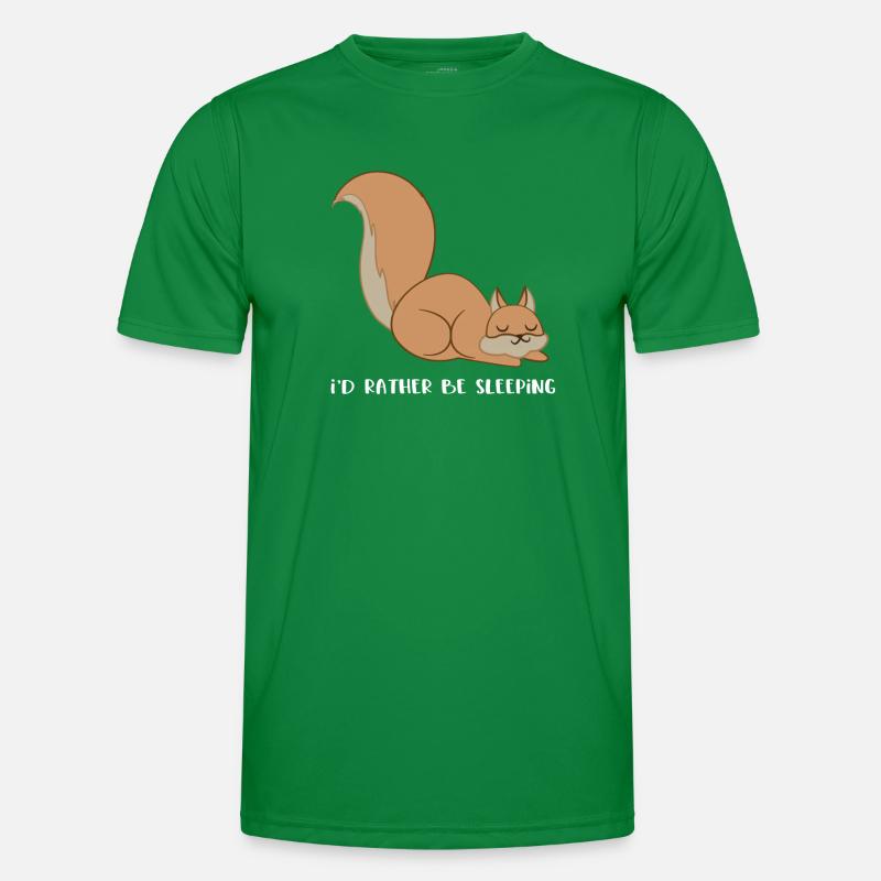 Eichhörnchen - Eichhörnchenfan - Schlafen Männer Funktions-T-Shirt