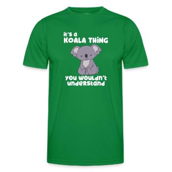 Koala - Koalas - Koala T-Shirt - Geschenk - Männer Funktions-T-Shirt - Kelly Green - Vorne - AI Model Male 178 dark (178cm)