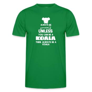 Koala - Koalas - Koala T-Shirt - Be Yourself - Männer Funktions-T-Shirt - Kelly Green - Vorne - AI Model Male 178 dark (178cm)