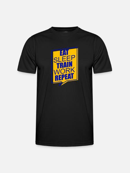Manger Exercice Dormir - T-shirt sport Homme - noir