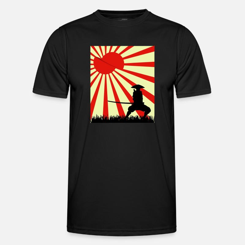 Moon Slice Samurai - Men's Functional T-Shirt - black