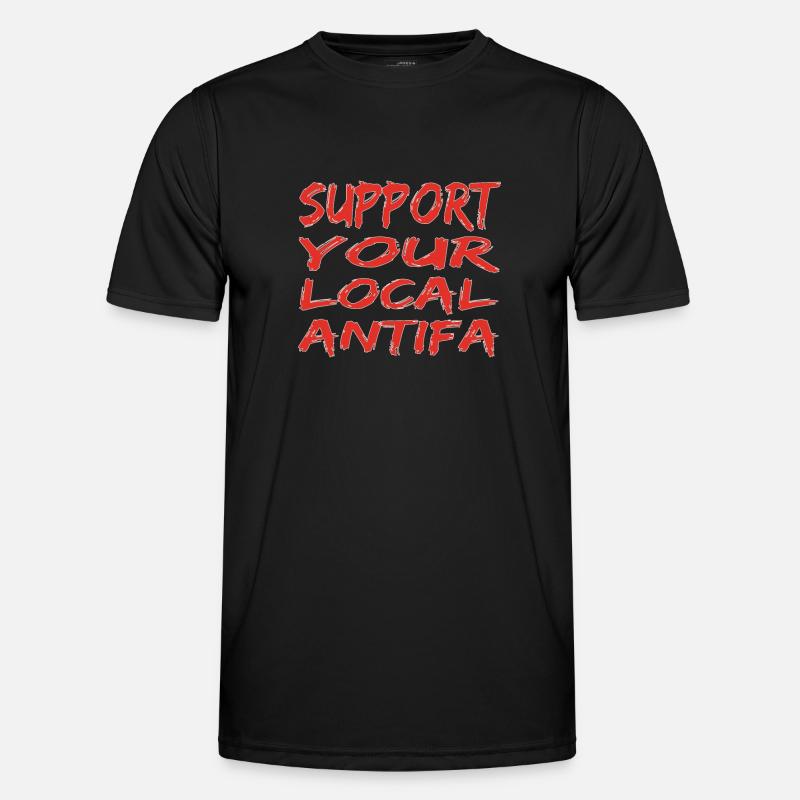 Support Your local antifa! Unterstütz eure Antifa! Männer Funktions-T-Shirt