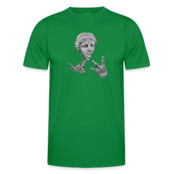 Statue Streetwear - Männer Funktions-T-Shirt - Kelly Green - Vorne - AI Model Male 178 dark (178cm)