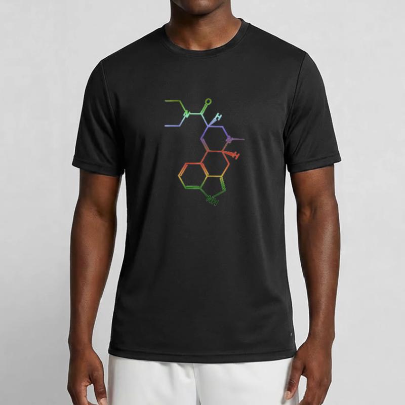 Molécule de formule structurelle LSD A. Hofmann Bicycle Day T-shirt sport Homme