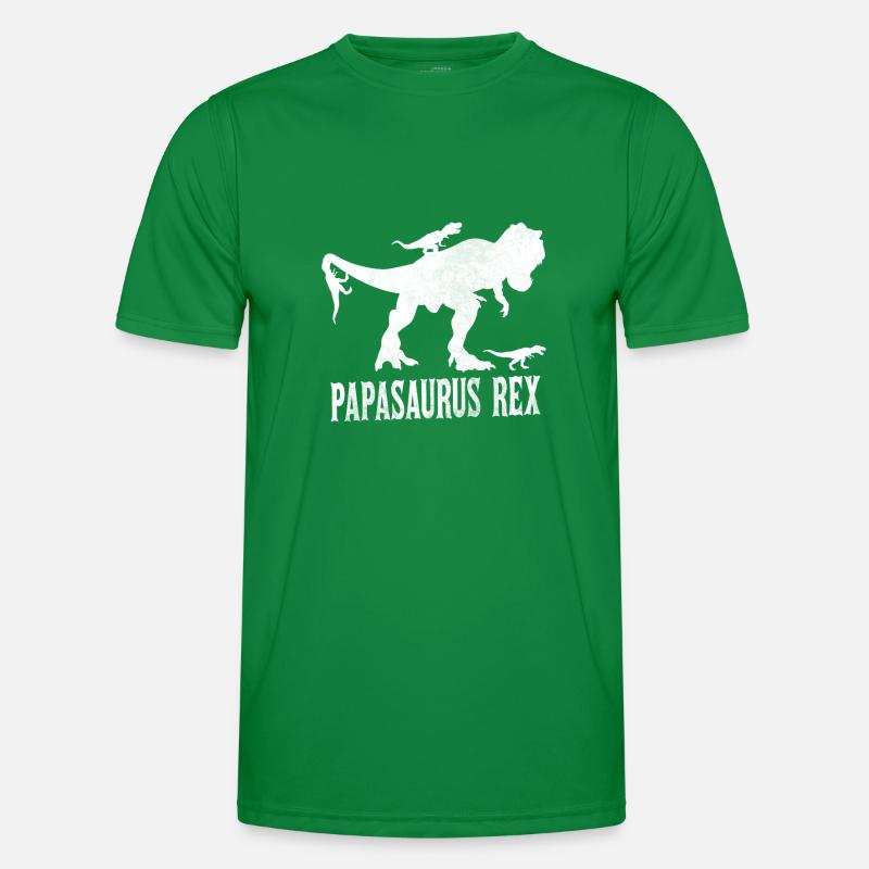 Dinosaurier Papasaurus Rex T-Rex Vater Geschenk Männer Funktions-T-Shirt