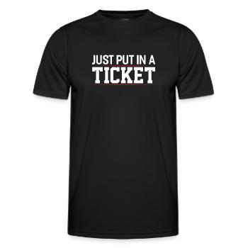 Support informatique informatique Service d’assistance informatique - T-shirt sport Homme - noir - Devant - AI Model Male 178 dark (178cm)