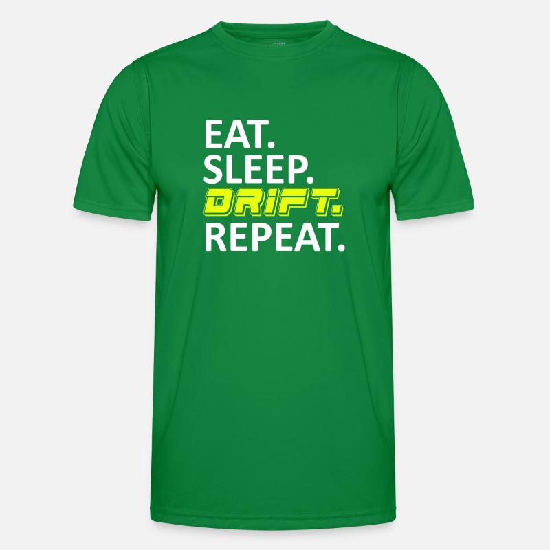 Eat Sleep Drift Repeat Men's Functional T-Shirt