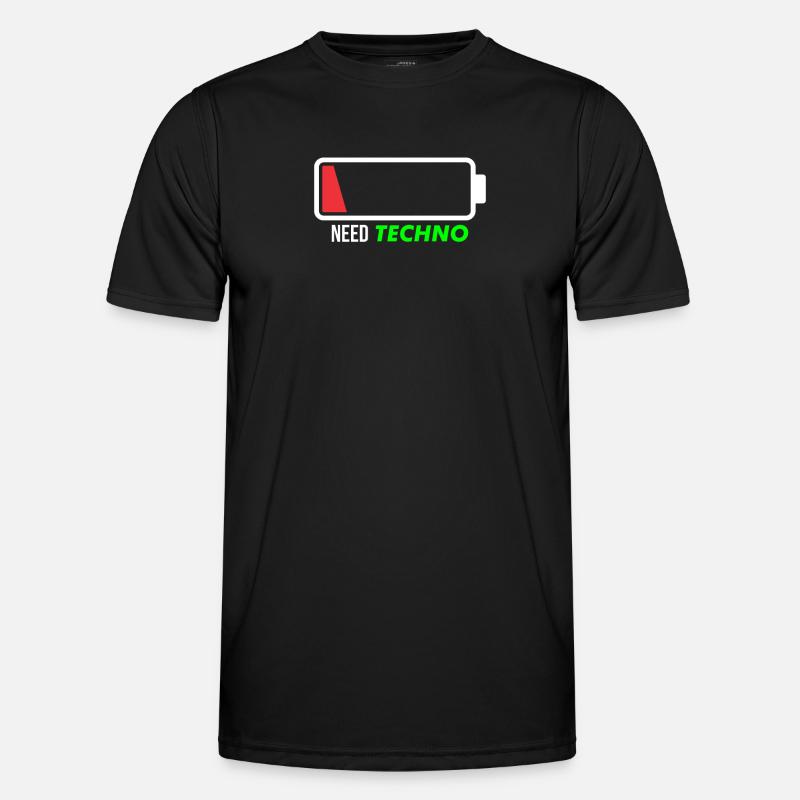 Need techno - Men's Functional T-Shirt - black