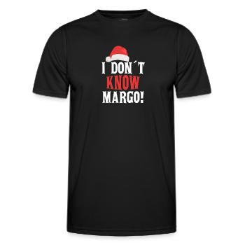 I don ́t know Margo! - Men's Functional T-Shirt - black - Front - AI Model Male 178 dark (178cm)