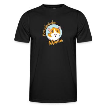 Meerschweinchen Mama - Männer Funktions-T-Shirt - Schwarz - Vorne - AI Model Male 178 dark (178cm)