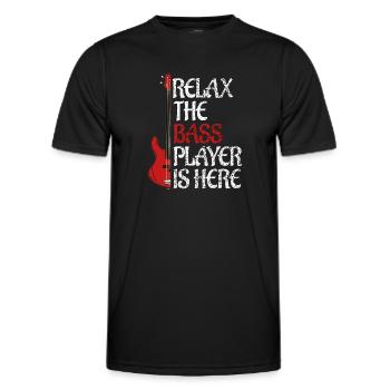 Bass joueur bassist de cadeaux - T-shirt sport Homme - noir - Devant - AI Model Male 178 dark (178cm)