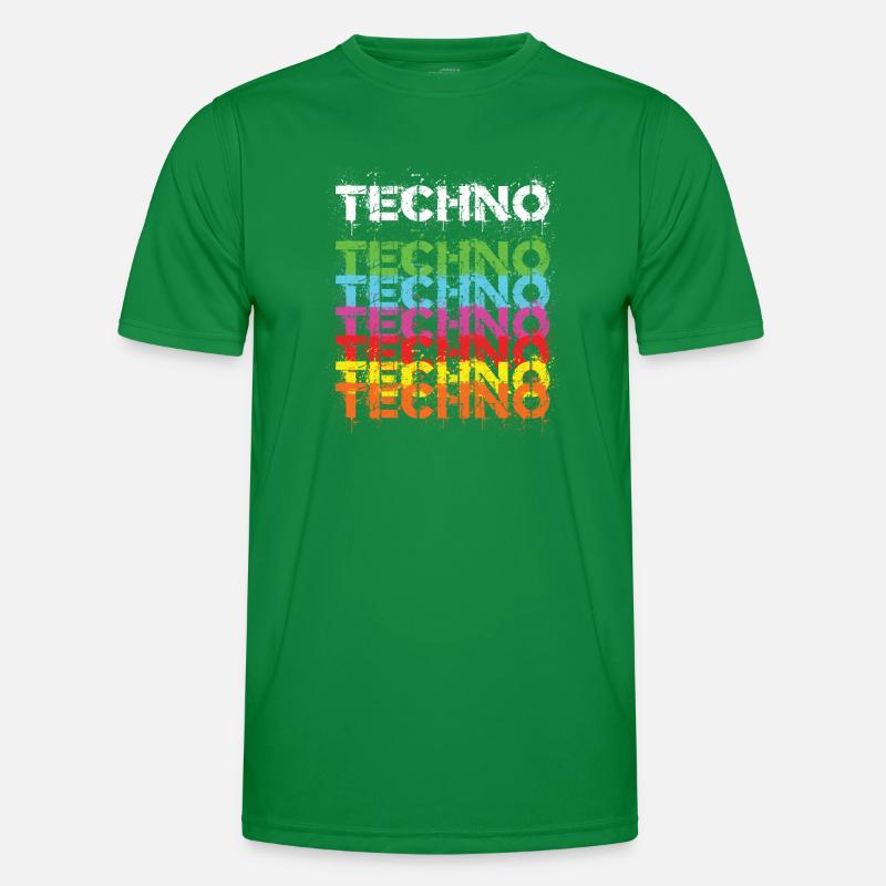 Techno Techno Freak Techno Musik Männer Funktions-T-Shirt