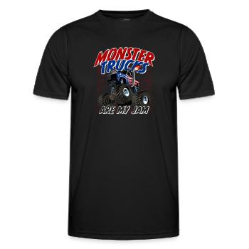 Monster Trucks Monstertruck are my Jam - Men's Functional T-Shirt - black - Front - AI Model Male 178 dark (178cm)