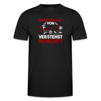Tanzen Tänzer Tänzerin Salsa Tango Spruch Geschenk - Männer Funktions-T-Shirt - Schwarz - Vorne - AI Model Male 178 dark (178cm)