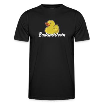 Bademeisterin Schwimmmeisterin Rettungsschwimmerin - Männer Funktions-T-Shirt - Schwarz - Vorne - AI Model Male 178 dark (178cm)