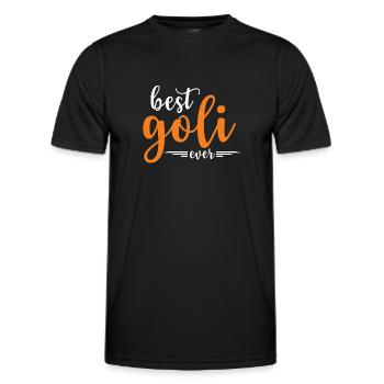 Best Goli Ever - Firmgoli Taufgoli Geschenkidee - Männer Funktions-T-Shirt - Schwarz - Vorne - AI Model Male 178 dark (178cm)