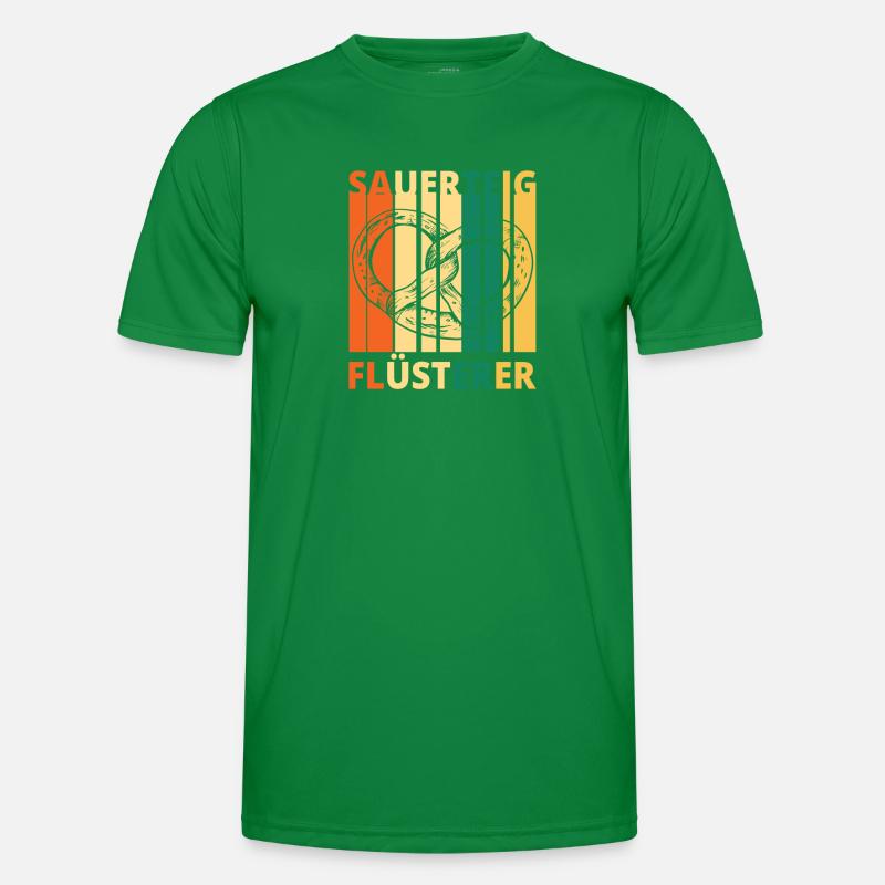 Sauerteig Teig Flüsterer Bäcker Brotbacken Brot Männer Funktions-T-Shirt