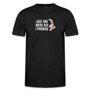 Nur noch ein Koi Ich verspreche Koi-Fisch - Männer Funktions-T-Shirt - Schwarz - Vorne - AI Model Male 178 dark (178cm)