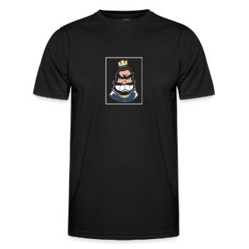 Wanna Clash Arena Royale Clans - Männer Funktions-T-Shirt - Schwarz - Vorne - AI Model Male 178 dark (178cm)