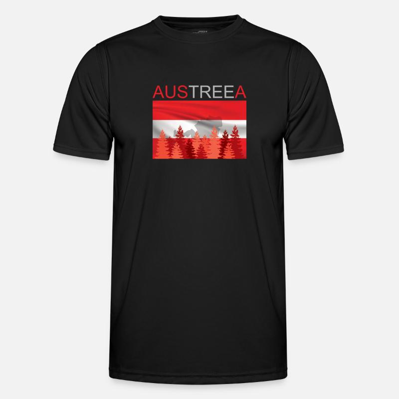 Austreea Austria Austrian saying Austria - Men's Functional T-Shirt - black
