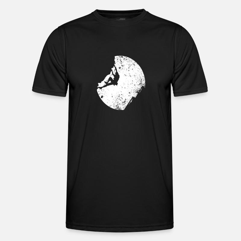 Klettern - Männer Funktions-T-Shirt - Schwarz
