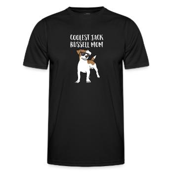 Coolste Jack Russel Mom Hunde Jack Russell - Männer Funktions-T-Shirt - Schwarz - Vorne - AI Model Male 178 dark (178cm)