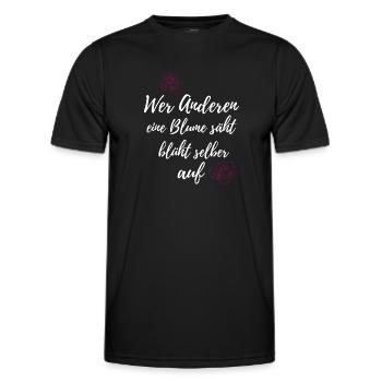 Florist Floristin Blumen - Männer Funktions-T-Shirt - Schwarz - Vorne - AI Model Male 178 dark (178cm)