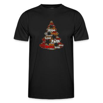 Weihnachten Weihnachten Weihnachten Weihnachten - Männer Funktions-T-Shirt - Schwarz - Vorne - AI Model Male 178 dark (178cm)
