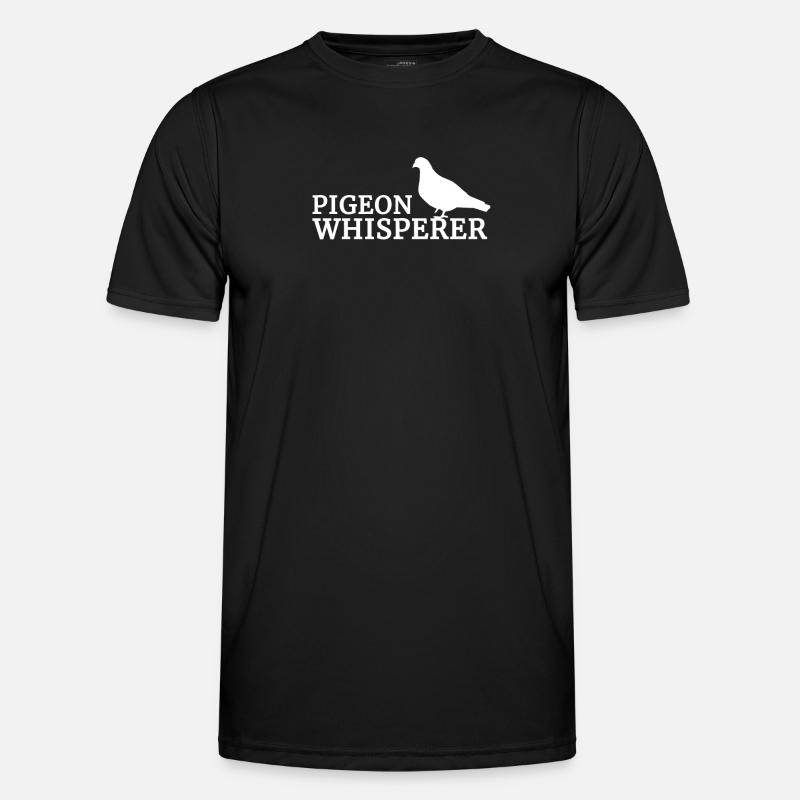 Tauben Flüsterer - Männer Funktions-T-Shirt - Schwarz