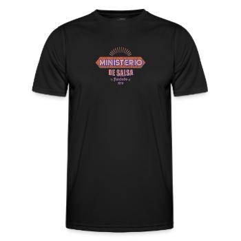 Salsa dance Ministerio de Salsa gift - Men's Functional T-Shirt - black - Front - AI Model Male 178 dark (178cm)