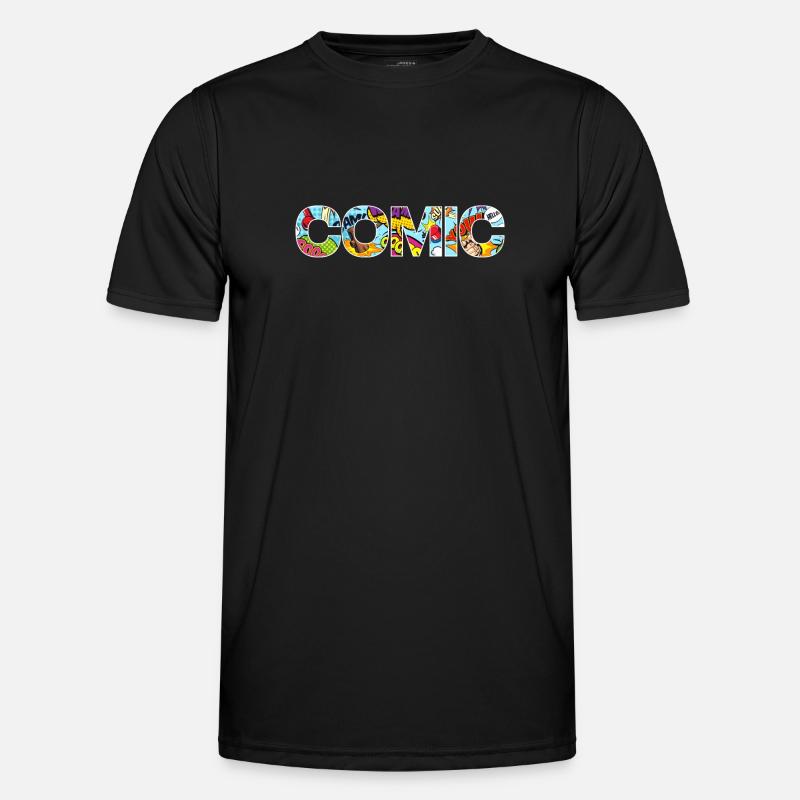 COMIC GIFT - Men's Functional T-Shirt - black