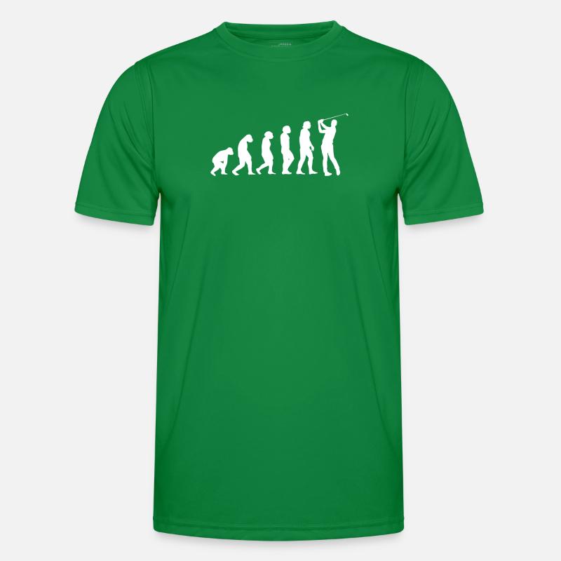 Evolution Golf Entwicklung Golfspieler Männer Funktions-T-Shirt