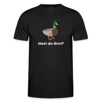 Avez-vous du pain? - T-shirt sport Homme - noir - Devant - AI Model Male 178 dark (178cm)