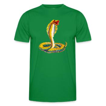 Pixel Snake - Men's Functional T-Shirt - kelly green - Front - AI Model Male 178 dark (178cm)