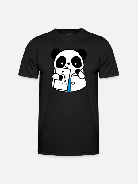Ophthalmologist Optical Panda - Men's Functional T-Shirt - black