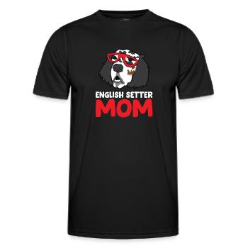Drôle de setter anglais amoureux de setter anglais - T-shirt sport Homme - noir - Devant - AI Model Male 178 dark (178cm)