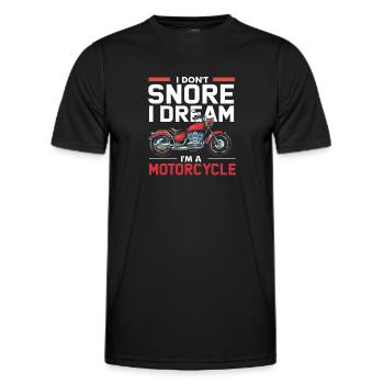 Motorcycle Motorcycle - Men's Functional T-Shirt - black - Front - AI Model Male 178 dark (178cm)