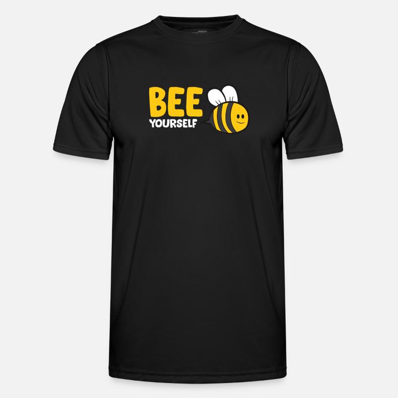 Bee Yourself Funny Bee Männer Funktions-T-Shirt