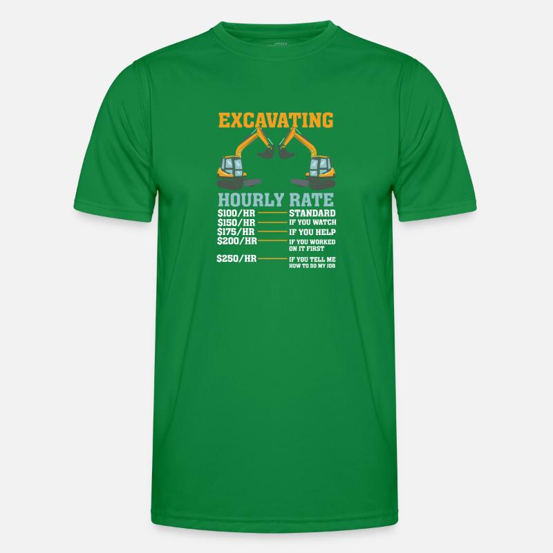 EXCAVATOR OPERATOR : Excavating Hourly Rate T-shirt sport Homme