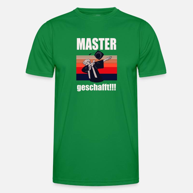Master Geschafft Masterabschluss Geschenk Männer Funktions-T-Shirt