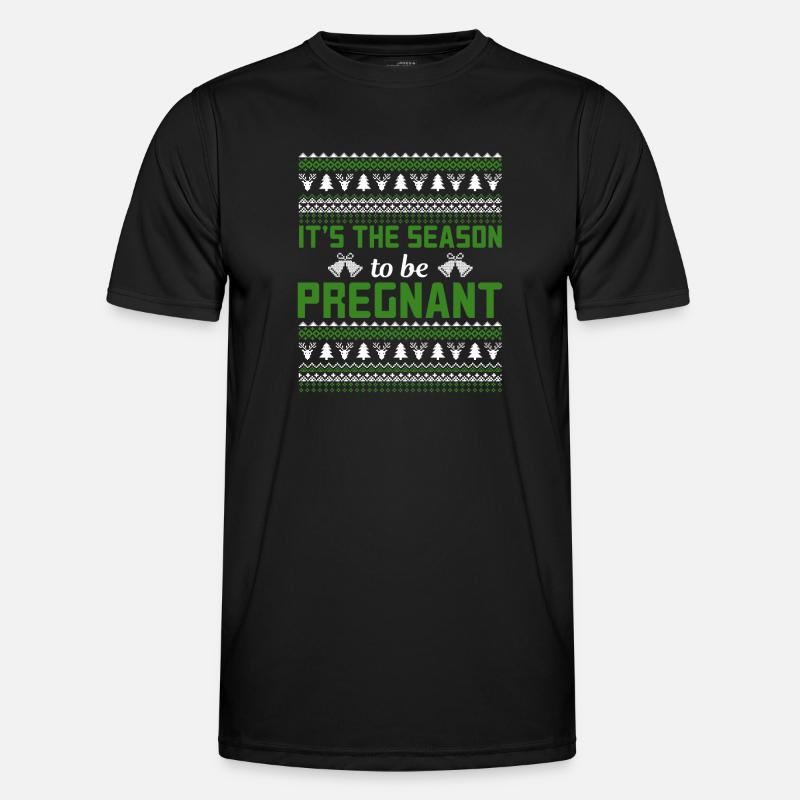 hässlicher Weihnachtspullover - Männer Funktions-T-Shirt - Schwarz